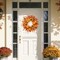 24 Inch Fall Wreath for Front Door with Pumpkins, Sunflowers, Maple Leaves and Orange Red Berries, Autumn Harvest Thanksgiving Farmhouse Porch Wall Hanging Decor